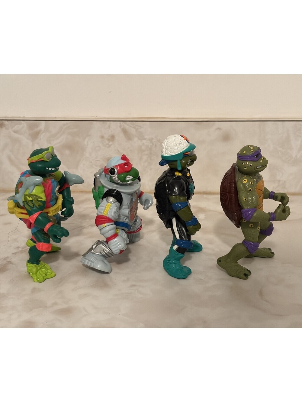 Lot of 4 Vintage 1990 1991 TMNT Teenage Mutant Ninja Turtles Action Figures Toys - Picture 4 of 9